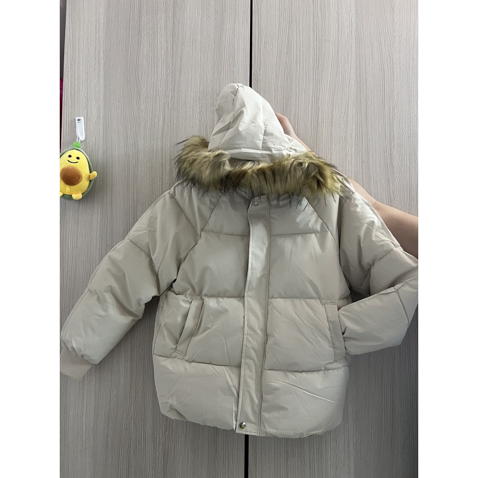 ÁO PHAO BÔNG GÒN PHỒNG PHỐI MŨ LÔNG SIÊU ẤM HÀNG QC LOẠI TỐT