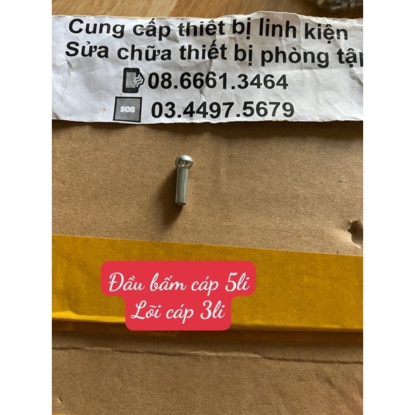 Đầu bấm cos dây cáp cho máy tập gym