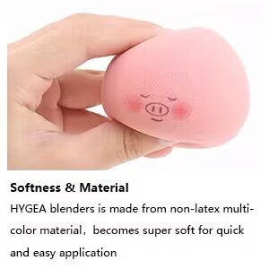 Trang điểm ướt và khô. Con lợn dễ thương.