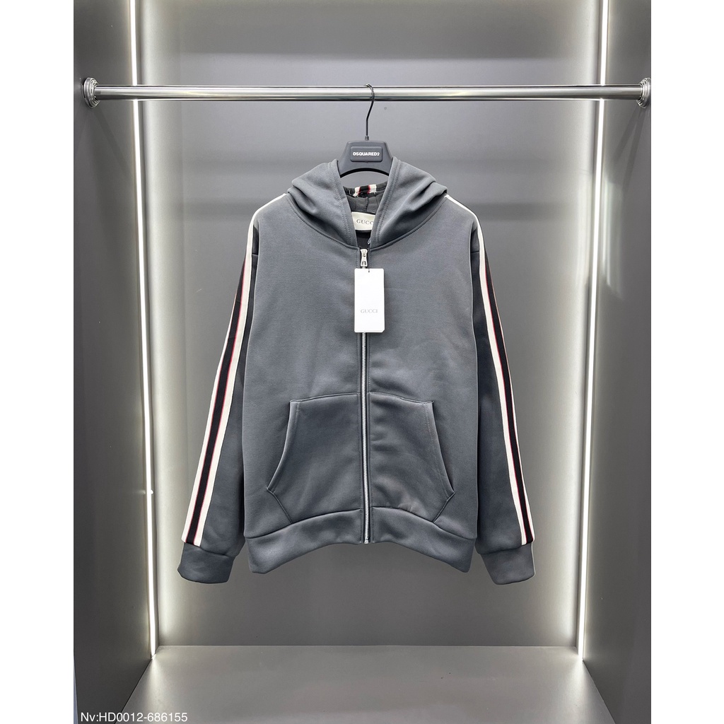 Áo Khoác Hoodie Khoá kéo, Áo Hoodie Gucci Nam Nữ