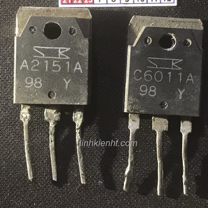 Cặp sò saken C6011A A2151A linh kiện 2SC6011 2SA2151 chính hãng tháo máy