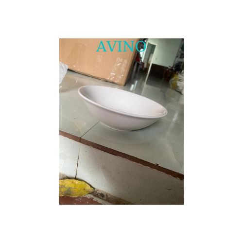 Tô choãng AVINO - Bát canh miệng loe hàng sứ trắng cao cấp - Bộ đồ bàn ăn gia đình