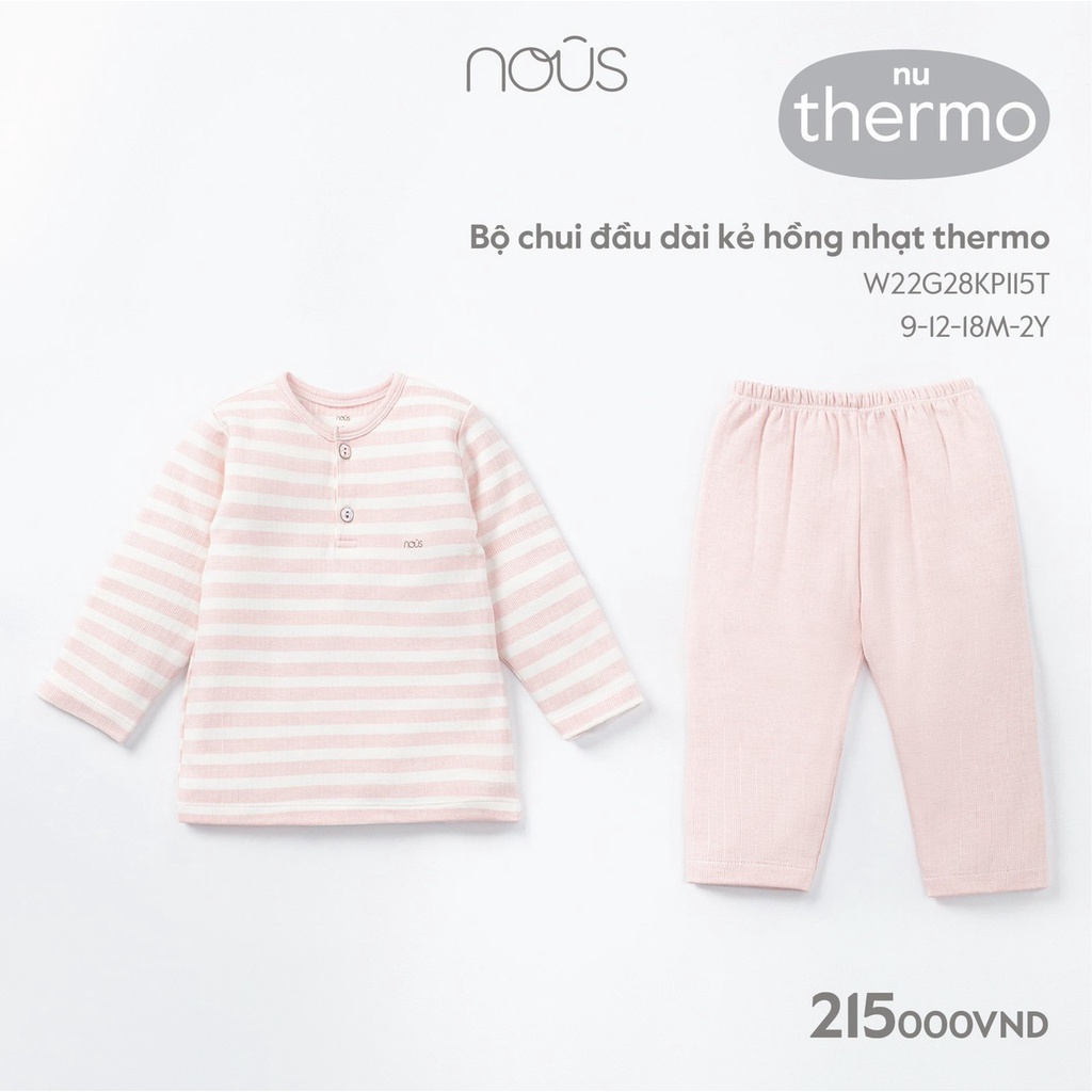Bộ dài tay Nous cho bé 8kg đến 15kg