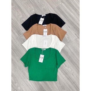 ÁO CROPTOP CỔ VUÔNG 4M