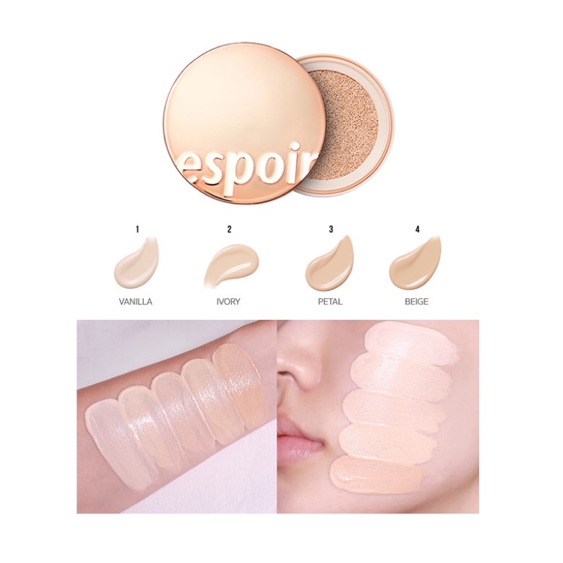 Set Phấn Nước Espoir Tailor Be Glow/ All New/ New Class Cushion
