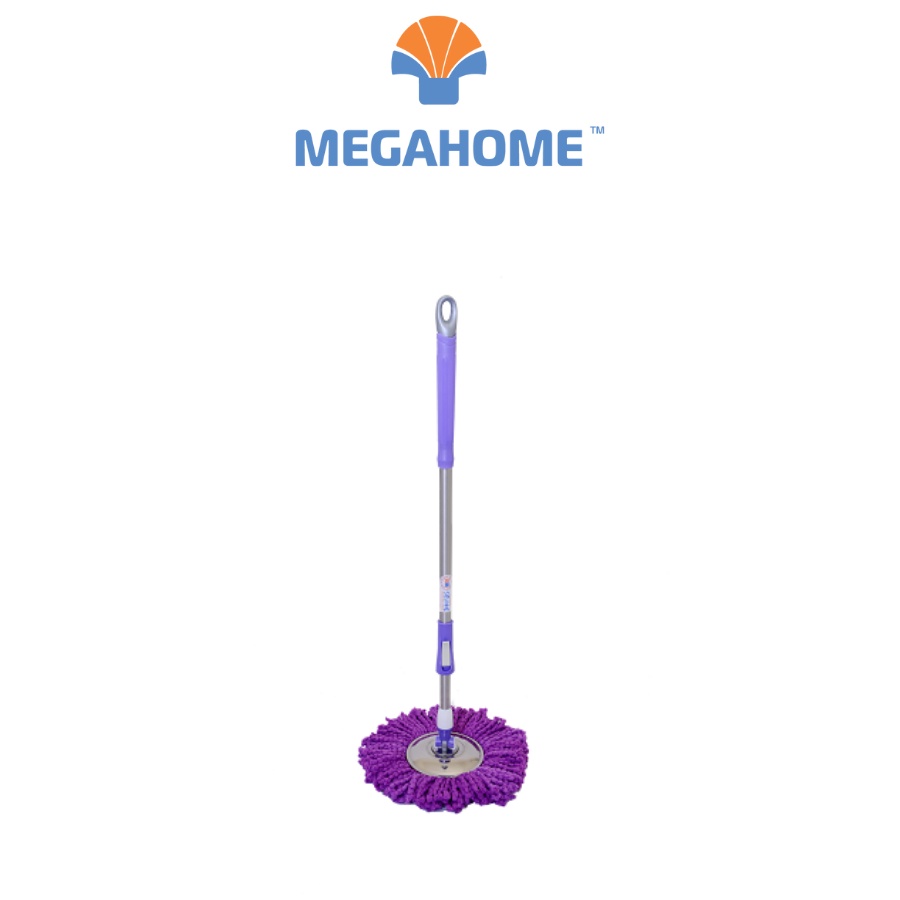 Cây lau nhà  Megahome mâm inox mi66 sử dụng được cho tất cả bộ lau nhà 360 độ