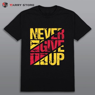 Never Give Up Áo Phông Street Workout & Calisthenic 100% Cotton !