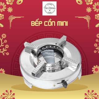 Bếp Cồn Mini VietKitchen Bếp Cồn Inox Bếp Nướng Cồn Du Lịch Dùng Lẩu Khô Cồn Thạch (Combo Tặng Kèm Giấy Bạc + Kẹp Gắp)