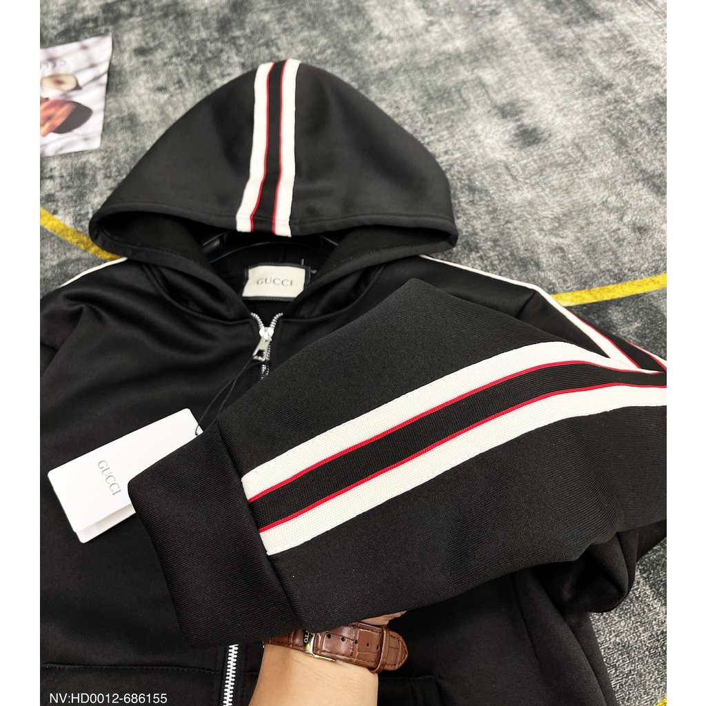 Áo Khoác Hoodie Khoá kéo, Áo Hoodie Gucci Nam Nữ