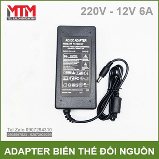 Nguồn điện biến thế adapter adaptor 220v ra 12v 6a 72w - loại tốt