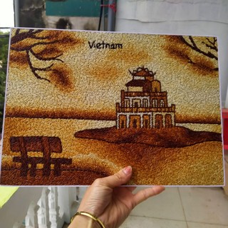 Bộ nguyên liệu tranh gạo Hồ Gươm