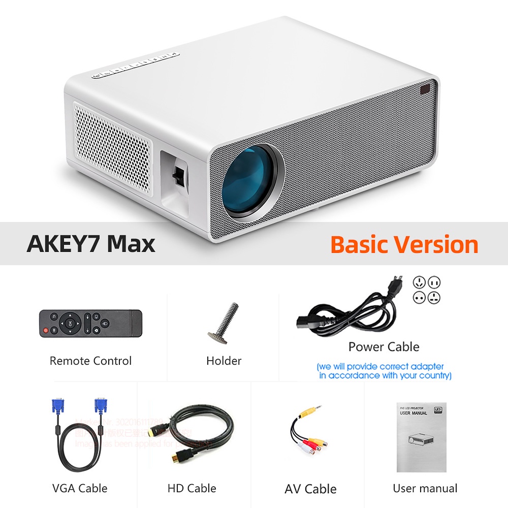 Máy chiếu AUN Akey7 Max - Siêu Sáng - Bảo Hành 1 năm