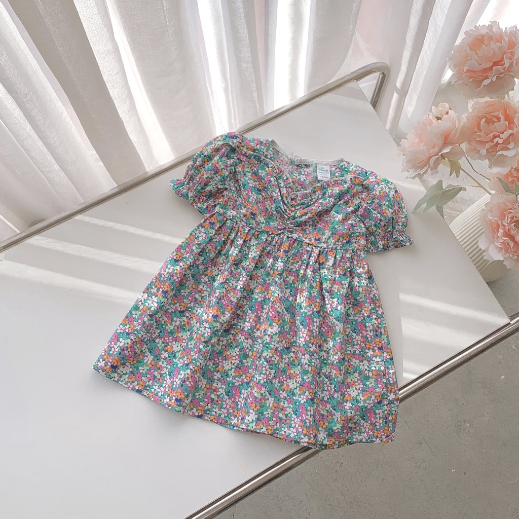 Váy nhún ngực tay chun 1193 op kids