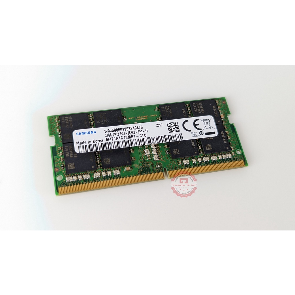 RAM Laptop DDR4 Samsung 8GB/16GB/32GB bus 2666 - Bảo Hành 4 Năm