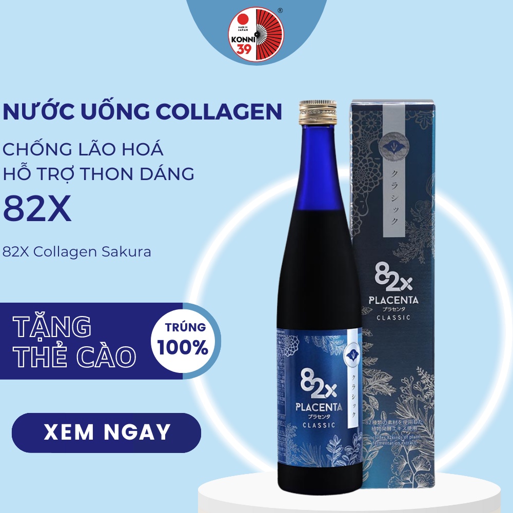 Nước uống tinh chất nhau thai 82x Placenta Classic Nhật bản 500ml - Bahachiha