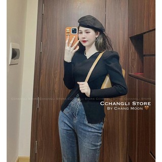 Quần bò loe cho nữ xẻ ống