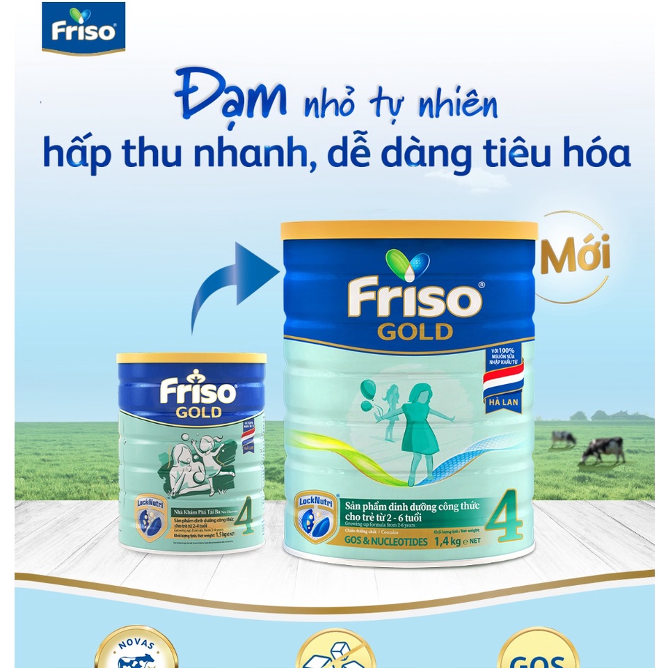 Sữa Friso Frisolac Gold 4 1.4kg( Date 2025 )