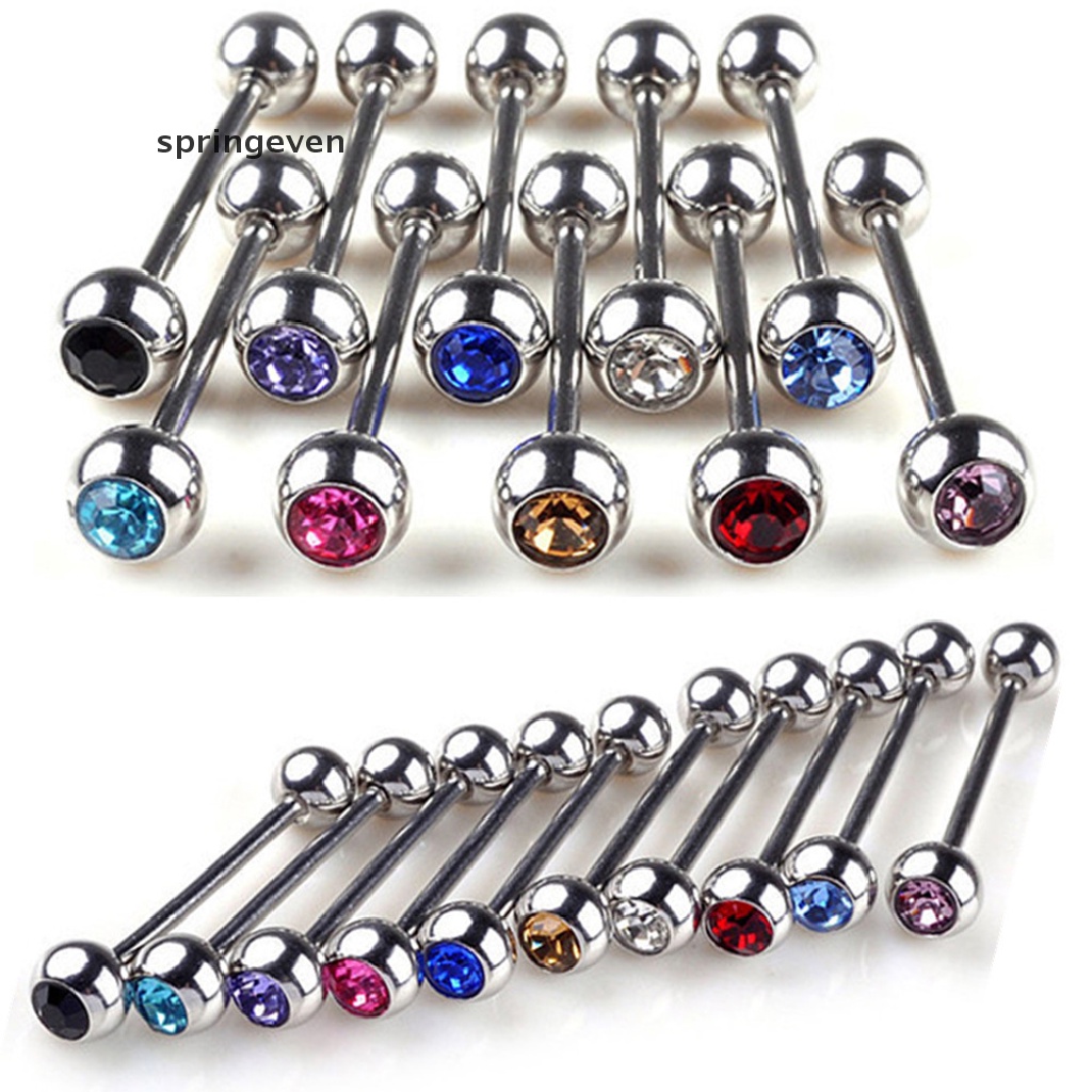 Set 5 Khuyên Lưỡi Bằng Thép Không Gỉ Cá Tính