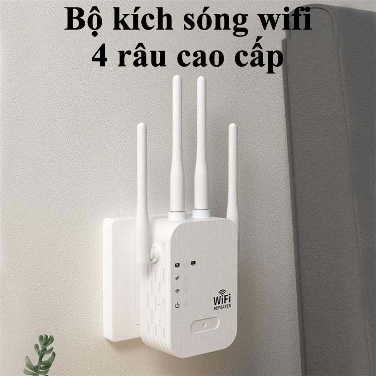 Bộ Kích Sóng Wifi 4 Râu Tốc Độ Cao 300Mbps Kiêm Router Kích Wifi Siêu Mạnh, Bộ Khuếch Đại Sóng Wifi Kết Nối Xa, Ổn Định | BigBuy360 - bigbuy360.vn
