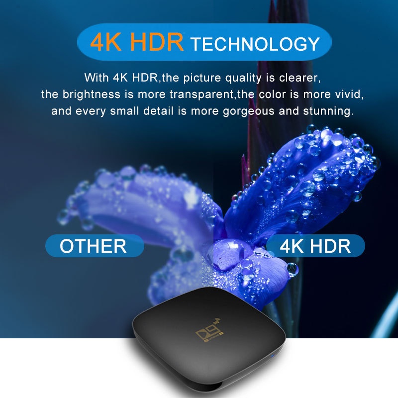 Đầu TV Box D9 4K 5G Android 10.0 8G RAM + 128G ROM HD ChấT LượNg Cao KèM Phụ KiệN