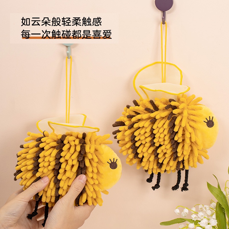 Khăn Lau Tay Nhà Bếp Thấm Hút Tốt In Họa Tiết Hoạt Hình Dễ Thương