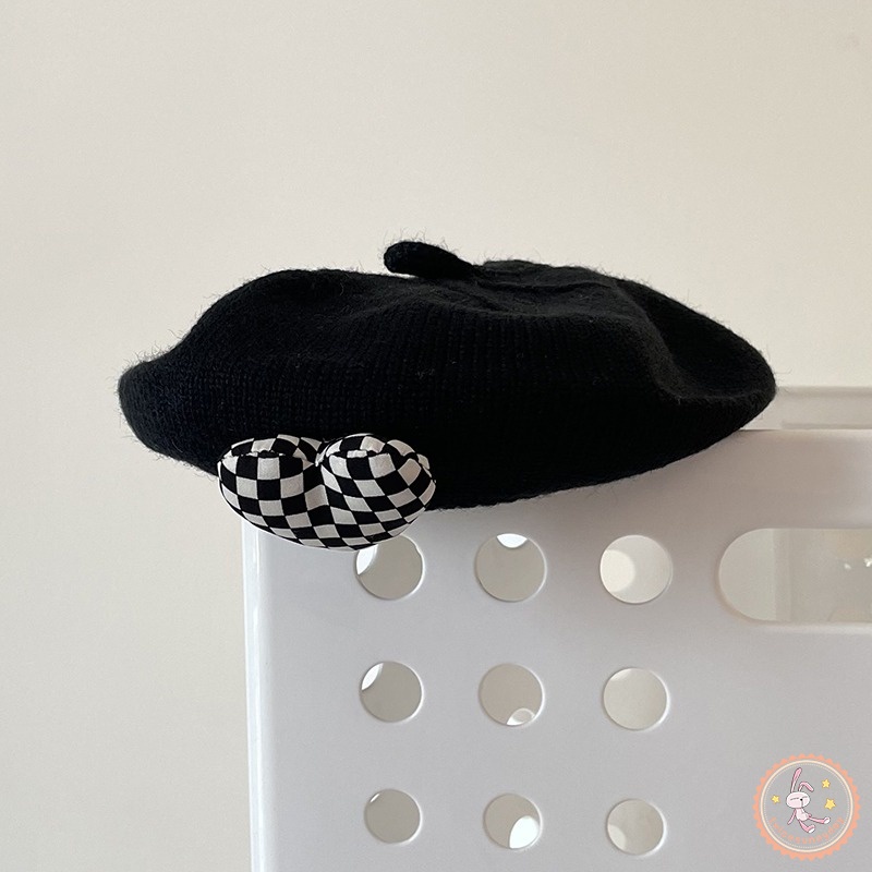 Mũ beanie Co Giãn Giữ Ấm Phong Cách Hàn Quốc Dễ Thương Cho Bé Gái