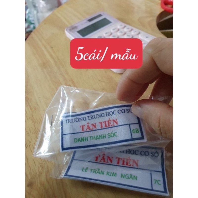 Set 5c-1c Phù hiệu bảng tên in theo yêu cầu