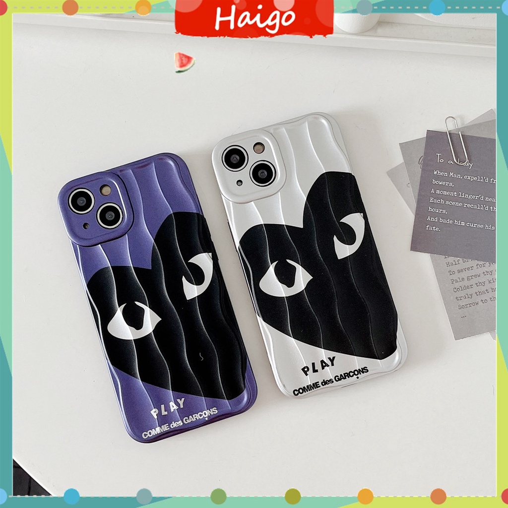 Ốp Điện Thoại Nhựa Cứng imd In Logo cdg play Cho iphone15 14 13 12 mini 11 pro max 6 / 6s 7 / 8plus se2 x / xs xr xsmax #HG5641
