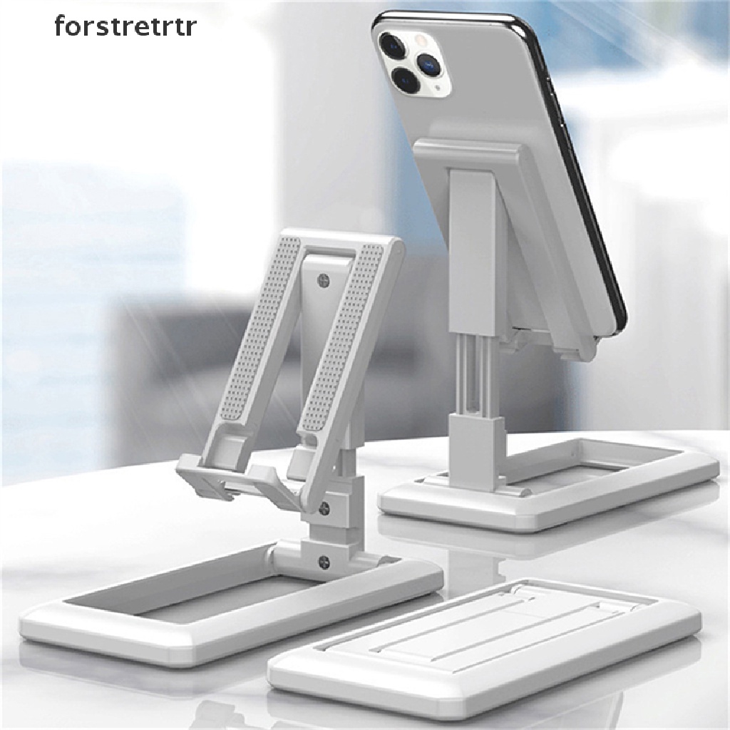 Forstretrtr Portable Tablet Mobile Phone Desktop Holder Adjustable Desk Smartphone Stand EN