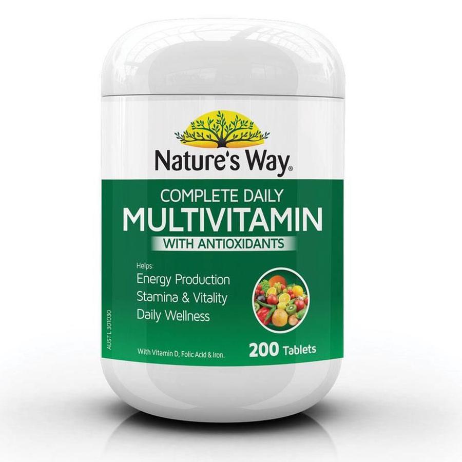 Viên Uống Vitamin Tổng Hợp Nature’s Way Complete Daily Multivitamin Úc 200 Viên