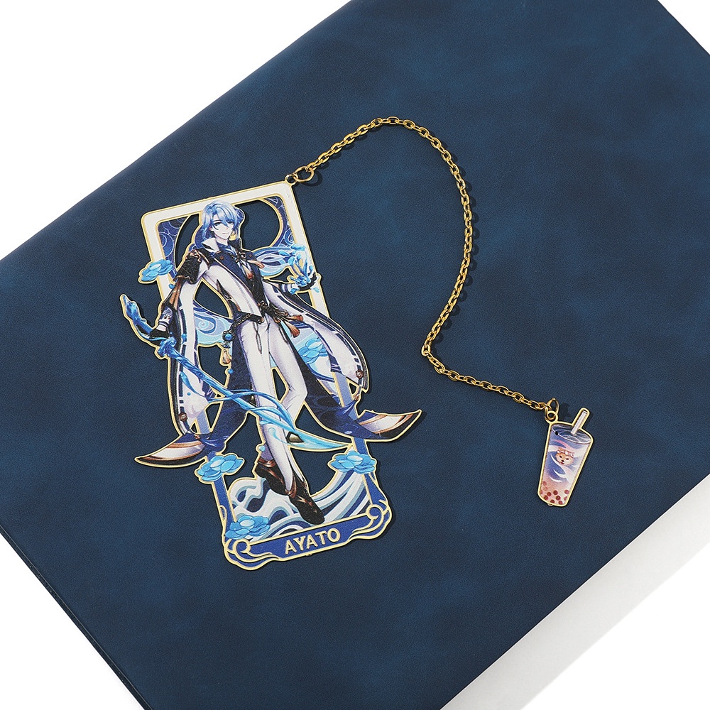 Ns3 Genshin Va Chạm Đánh Dấu Trang Sách Bằng Kim Loại Hình Anime Junjin Venti Dễ Thương Làm Quà Tặng Trường Học