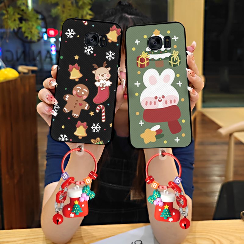 Back Cover The snowman Phone Case For Samsung Galaxy S6 Edge Plus/G9280/Note5 Edge Hanging ring Cover phone stand holder