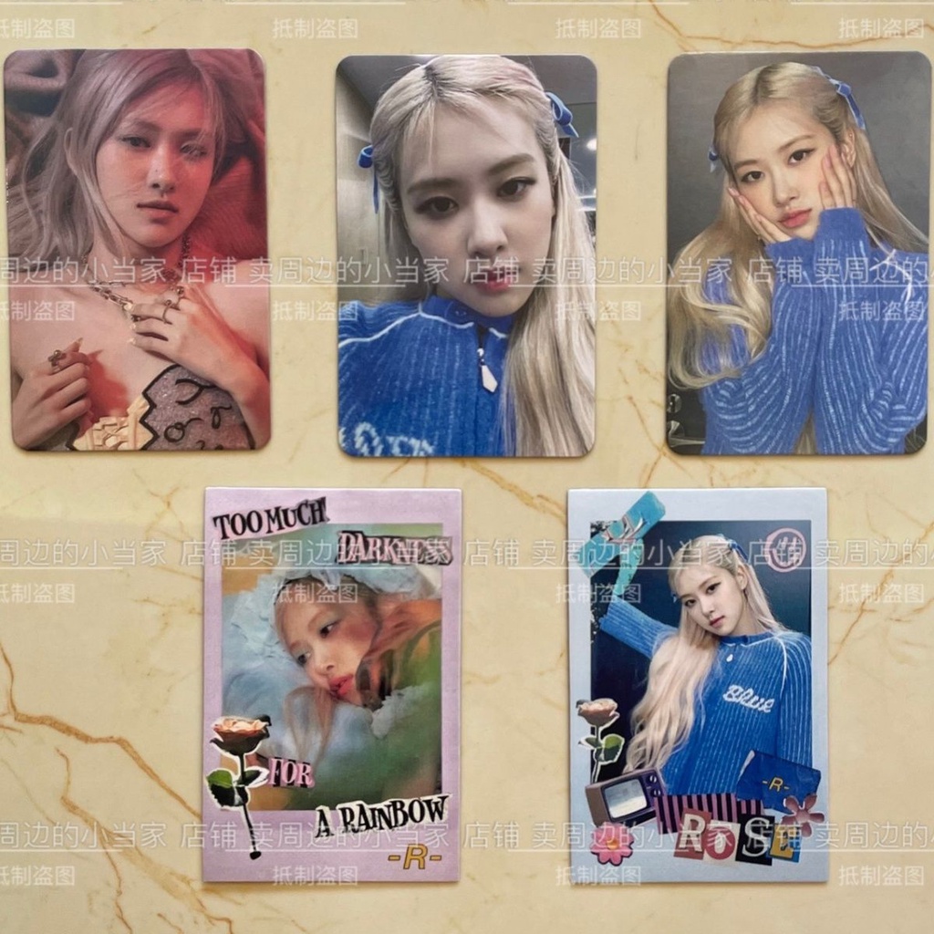 Bộ Thẻ Hình blackpink rose solo Phong Cách Cùng Một Phong Cách Park Chae Young Card Olioi Hold Face Thịnh Hành Hoa Hồng