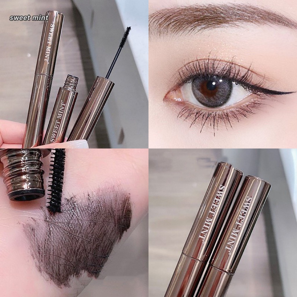 Chuốt mi mascara SWEETMINT làm cong mi dày mi chống lem tự nhiên KISS BEAUTY Attractive Curl Mascara KISS04 SWMI38