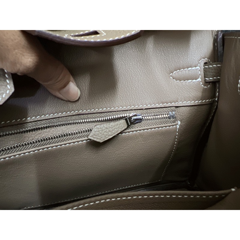 Túi xách HM B25 bản khâu da togo nhập khẩu