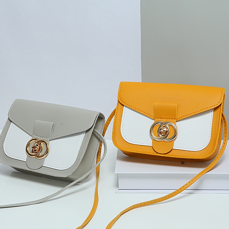 Túi đeo chéo vai nữ da hàn quốc đẹp dáng vuông nhiều màu mini cute có khóa S4 T182