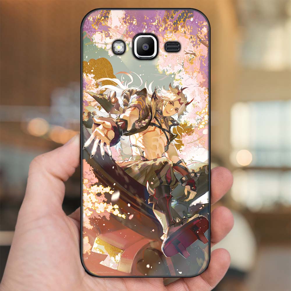 Ốp lưng Samsung J2 Prime, J3 2016, J5 2015 viền đen in hình Arataki Itto Genshin Impact