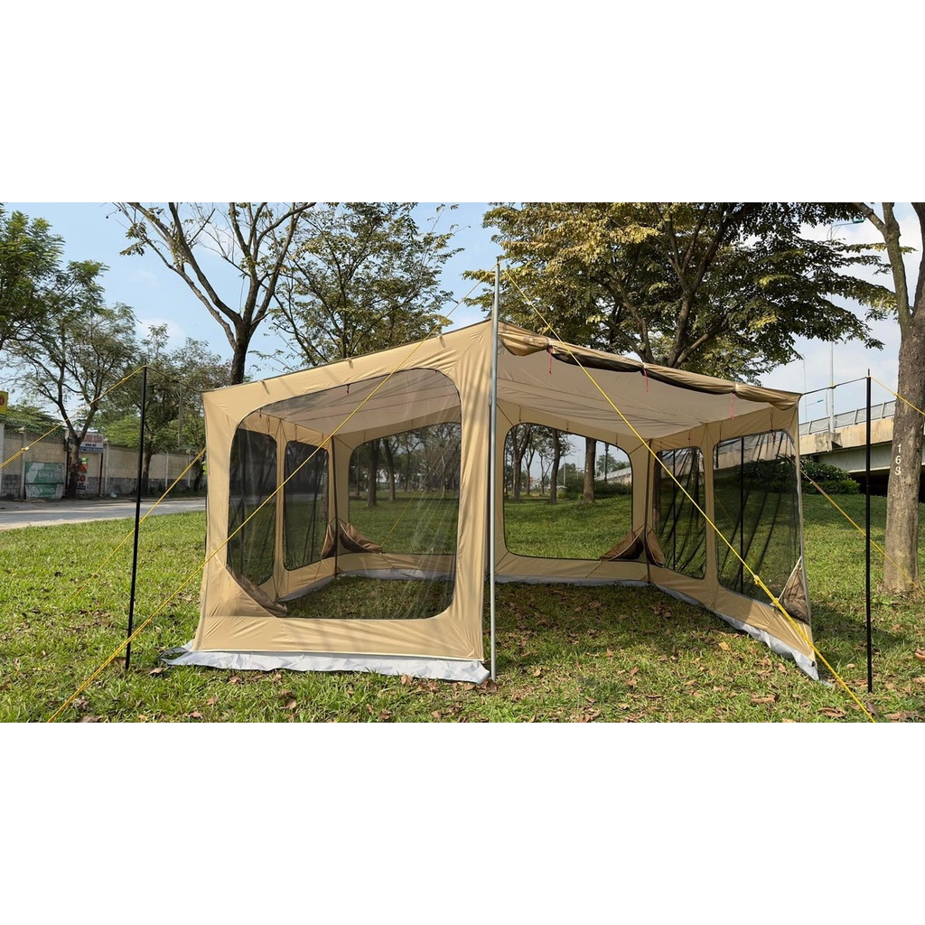 Màn hình trung tâm, Lều trung tâm, mái che