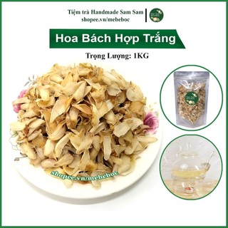 Trà hoa bách hợp trắng sấy khô 1kg giúp đẹp da, lợi tiểu, củ tỏi rừng hàng trắng đẹp của tiệm trà samsam