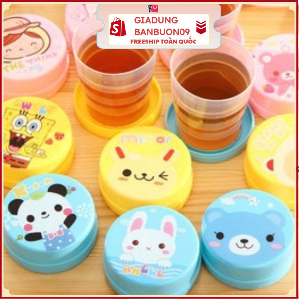 Cốc Nhựa xếp gấp gọn vệ sinh nhiều hình Ngộ Nghĩnh Siêu Gọn #cocnhua