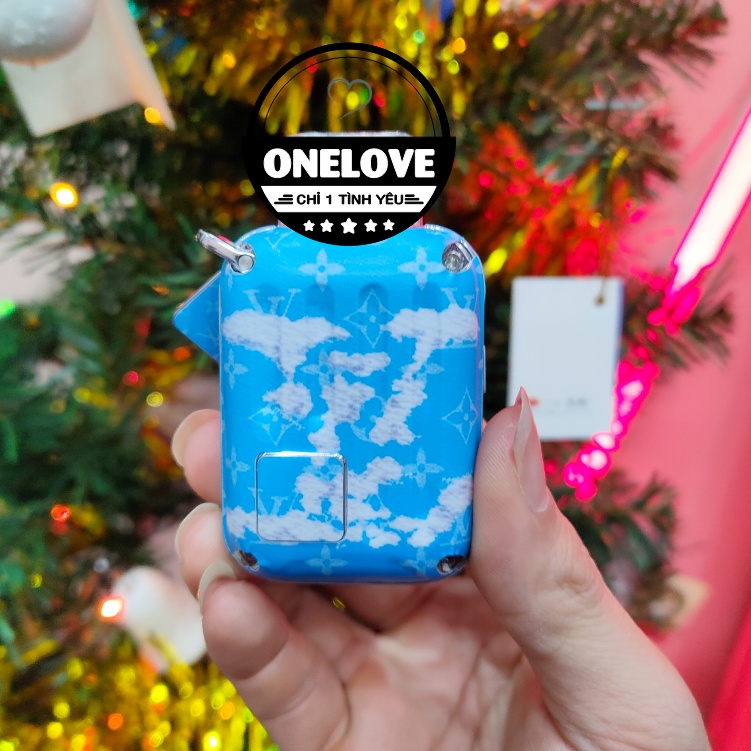 Skin decal dán trang trí cho dòng máy in hình theo yêu cầu mẫu L.V White Cloudy