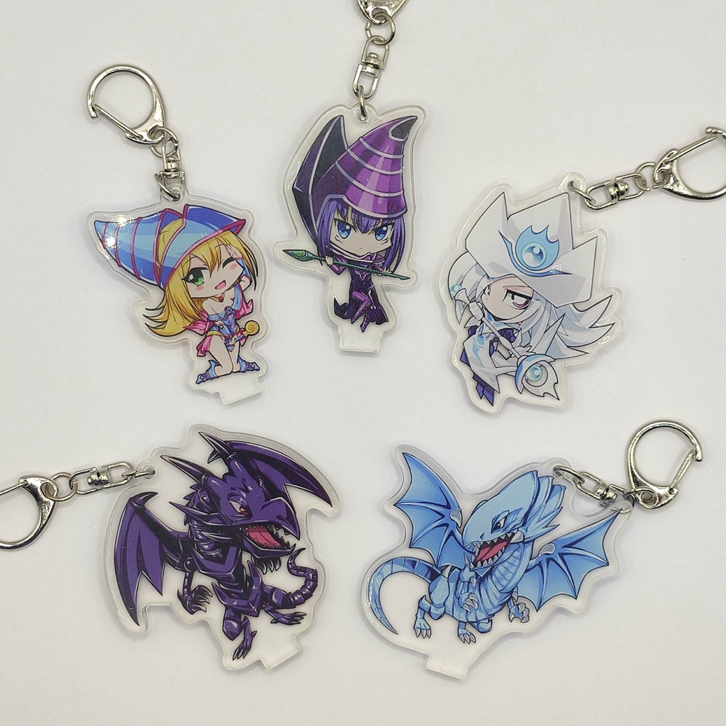 Móc Chìa Khóa Hình Nhân Vật Yugioh: Blue-Eyes White Dragon, Dark Magician,...
