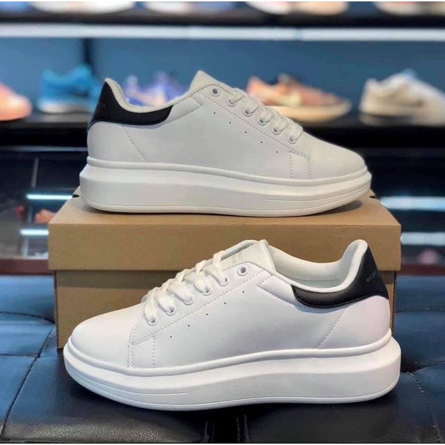 Giày nam thể thao M.C.Q FULL trắng đế cao su. Giày sneaker có size nam và nữ phong cách hiện đại hottrend hiện nay