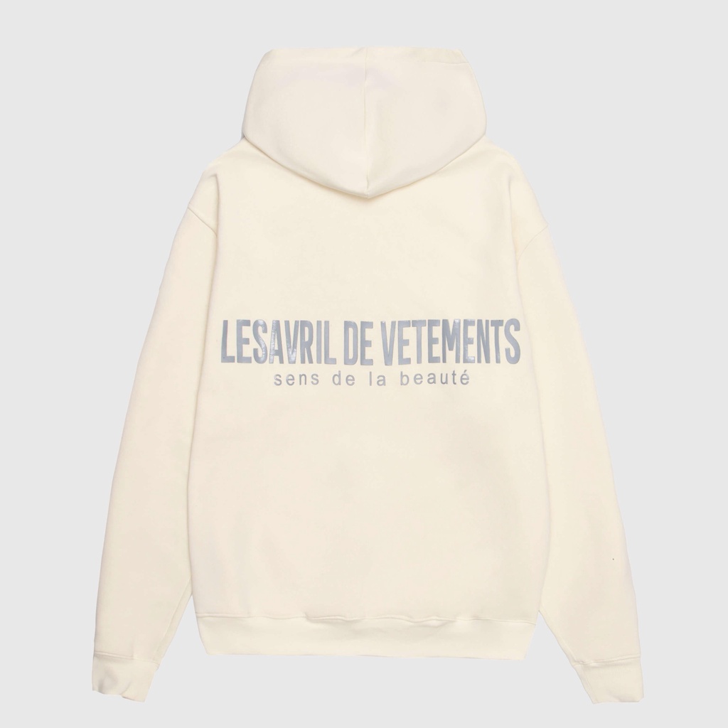 Áo Hoodie Lesavril de Vetements SDLB Light Beige