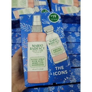 Set chấm mụn Mario Badescu nhiều món ( Drying lotion, Buffering Lotion, miếng dán mụn, toner..)