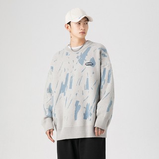 Áo Sweater Len Form Rộng Unisex Nam Nữ THESIX Trơn Hoạ Tiết Xước Chất Liệu Len Bông Nỉ Dày Dặn Ấm Áp H4041