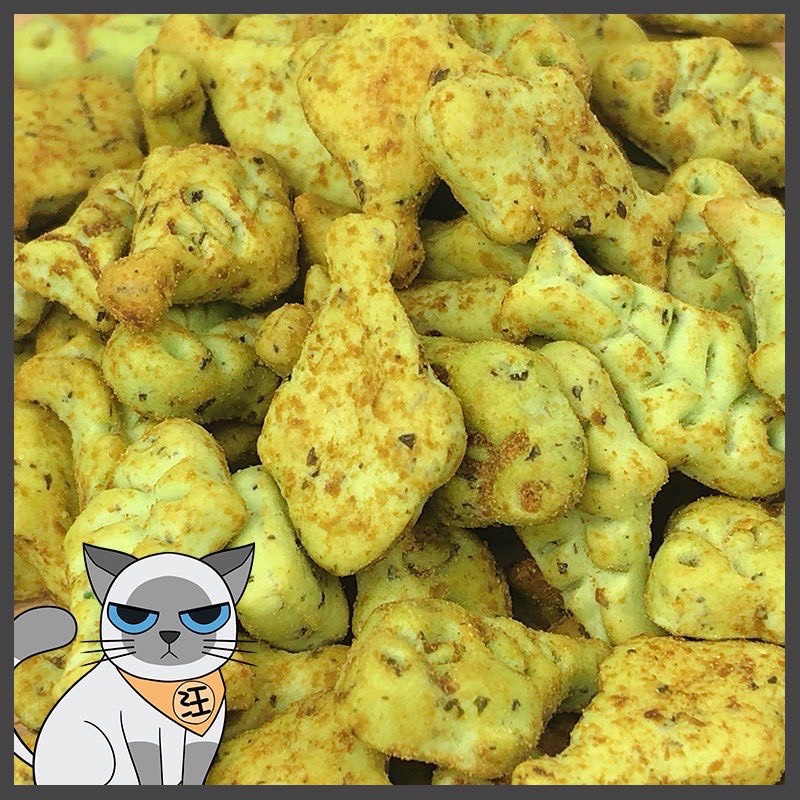 Bánh Cá Biscuits Catnip Giảm Búi Lông Viêm Răng Hôi Miệng Cho Mèo