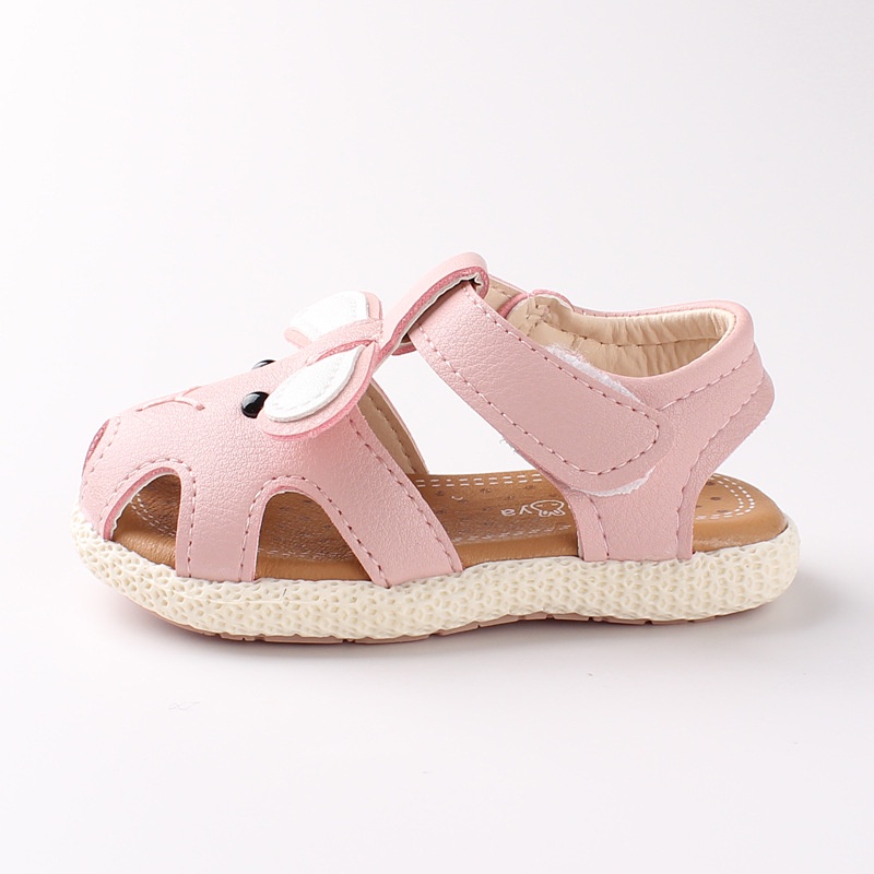 MauMoi_ Sandal rọ hở mũi tập đi cho bé gái kute sz 15-19