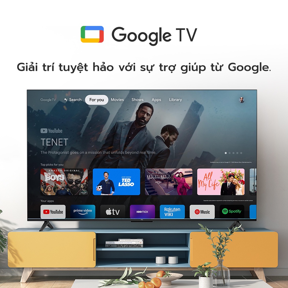 Google Tivi TCL 4K HDR 43T66 - Hàng Chính Hãng - Miễn phí lắp đặt