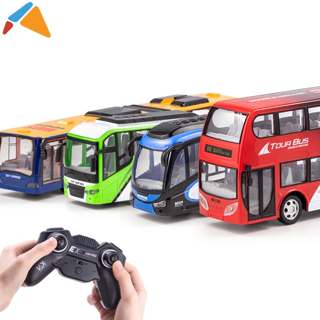 Xe Buýt Đồ Chơi Điều Khiển Từ Xa JII Không Dây Có Đèn